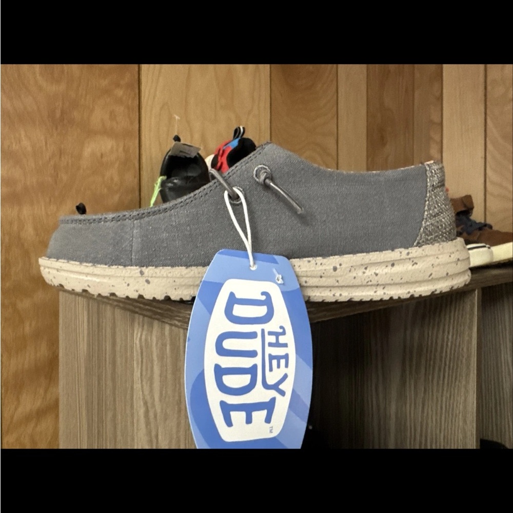 Hey Dude Kids Gray Moccasins